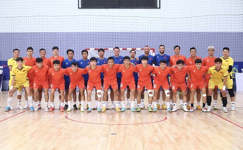 Vietnam futsal team. Photo: VFF