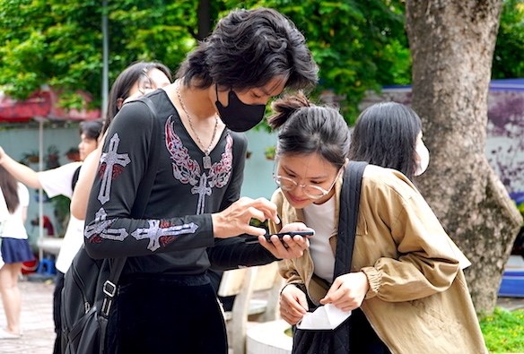 Xet hoc ba THPT la phuong an tuyen sinh duoc nhieu thi sinh lua chon trong cac nam qua. Anh: Van Trang