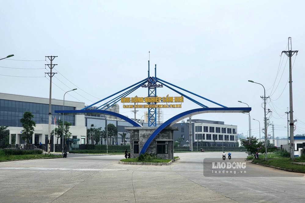 Khu cong nghiep Cam Khe tung la khu cong nghiep lon nhat tinh Phu Tho cu. Anh: To Cong.