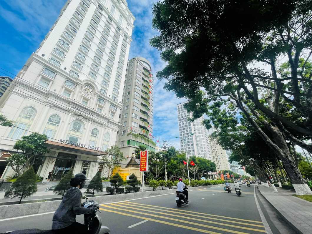 Nha Trang - Khanh Hoa street on the morning of September 2. Photo: Phuong Linh