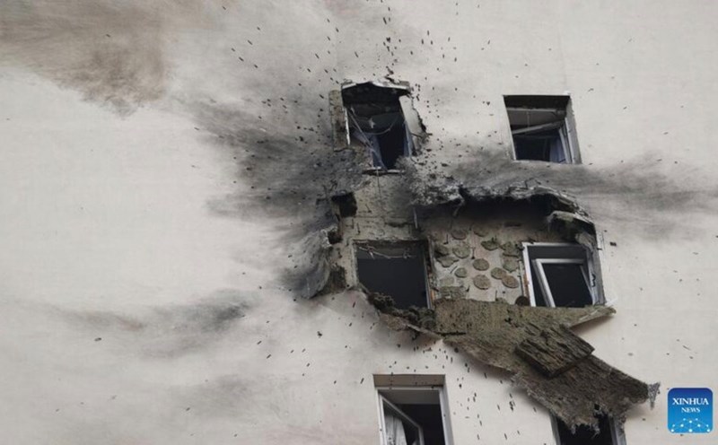 Results of a Ukrainian airstrike on Russia in March 2025. Photo: Xinhua