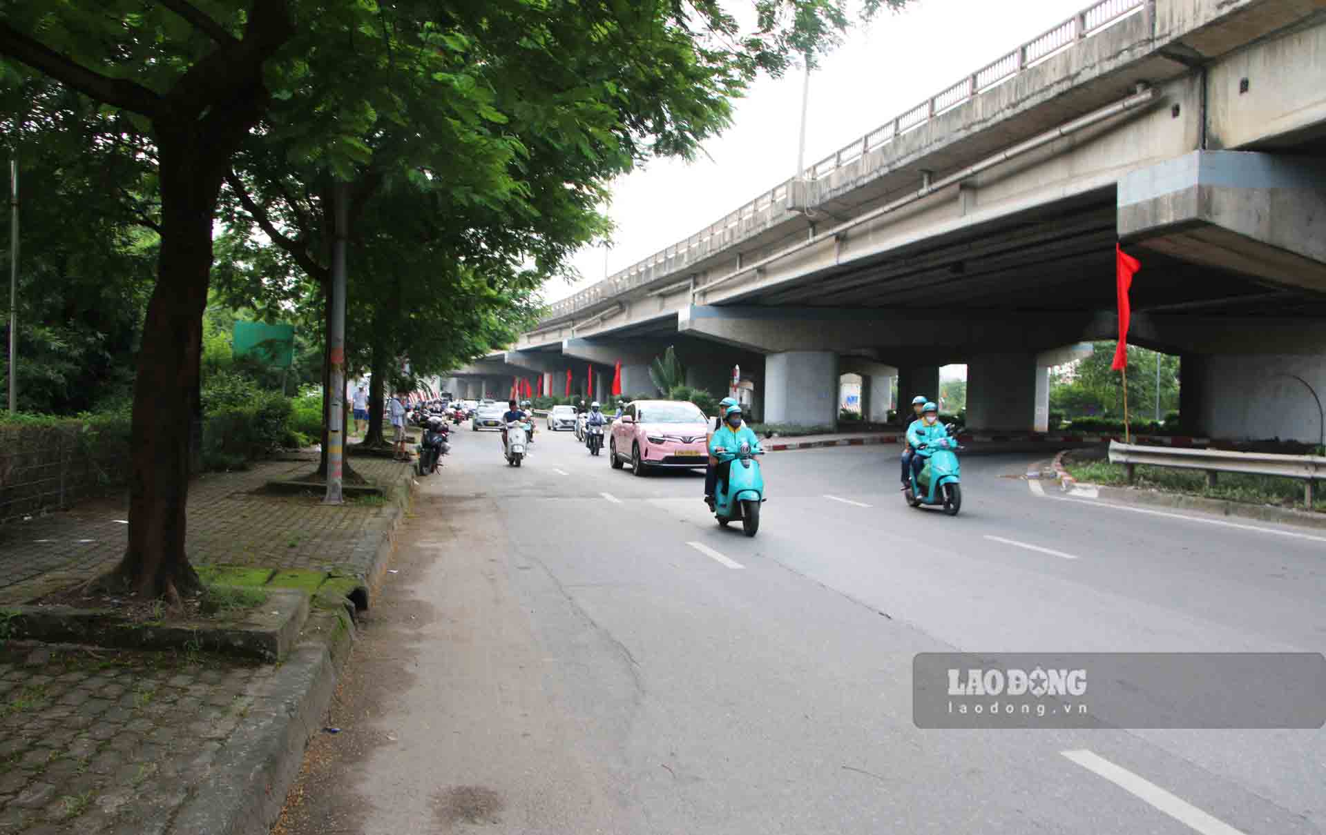 Cac truc duong huong tam cung rat thong thoang. Anh: Nguyen Tung.