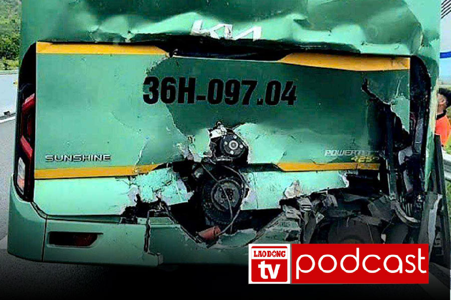 Morning news 3.9: Cause of the passenger bus accident on the Van Phong - Nha Trang highway