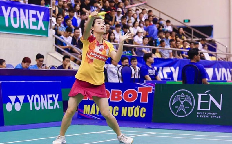 Tennis player Nguyen Thuy Linh. Photo: Thanh Vu