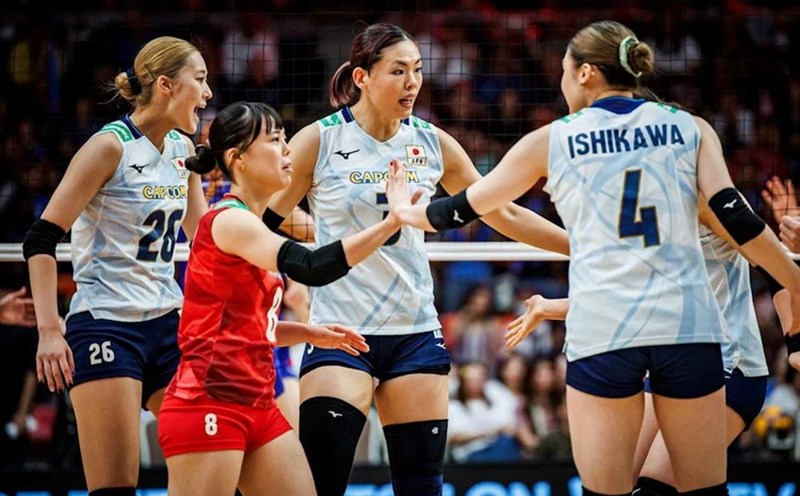 The Japanese women's volleyball team will meet the Netherlands in the world volleyball quarter-finals. Photo: FIVB