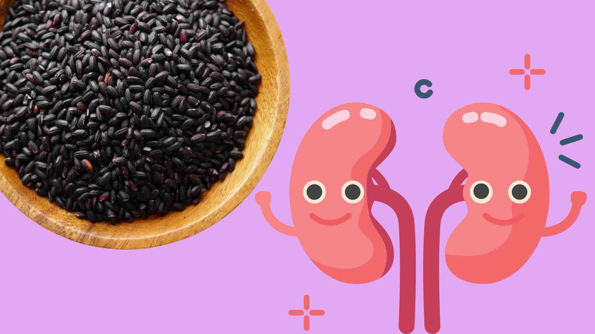 Black rice is good for liver and kidney function. Graphics: Ha May