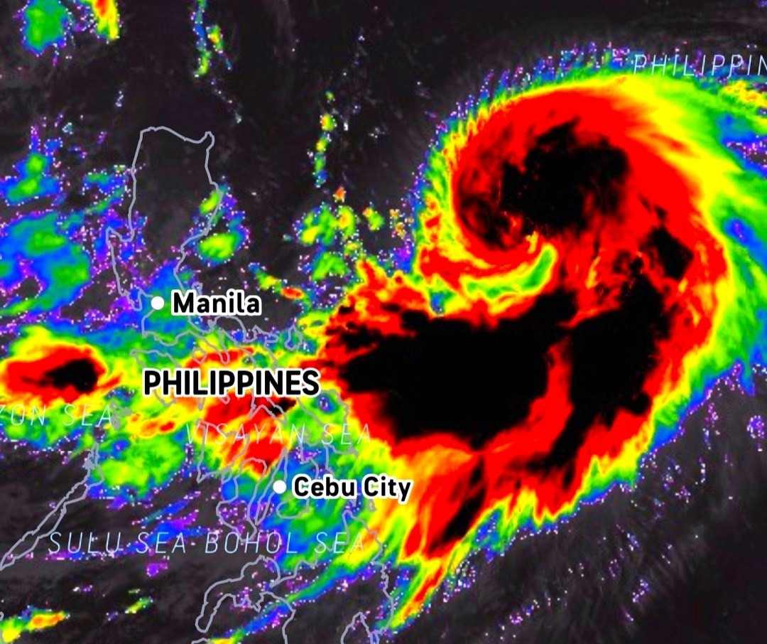 잠재적인 제9호 태풍이 2025년 9월 20일 필리핀 해상에서 속도를 높이고 있습니다. 사진: PAGASA