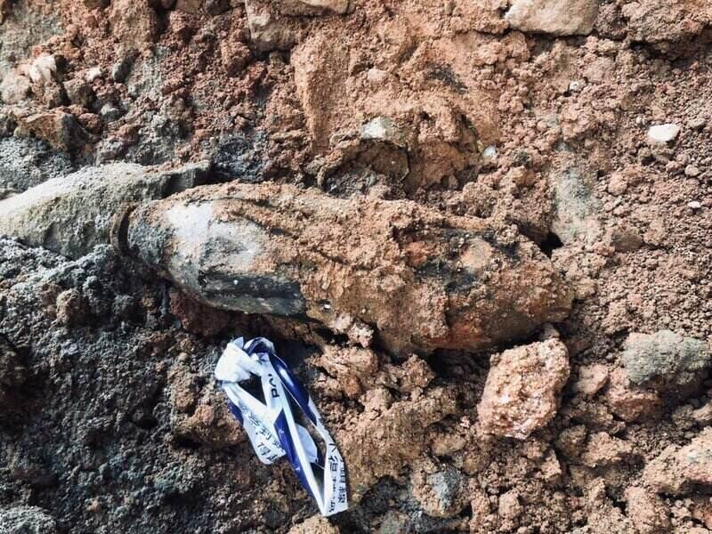 폭탄은 홍콩(중국)에서 발견되었습니다. 사진: AFP