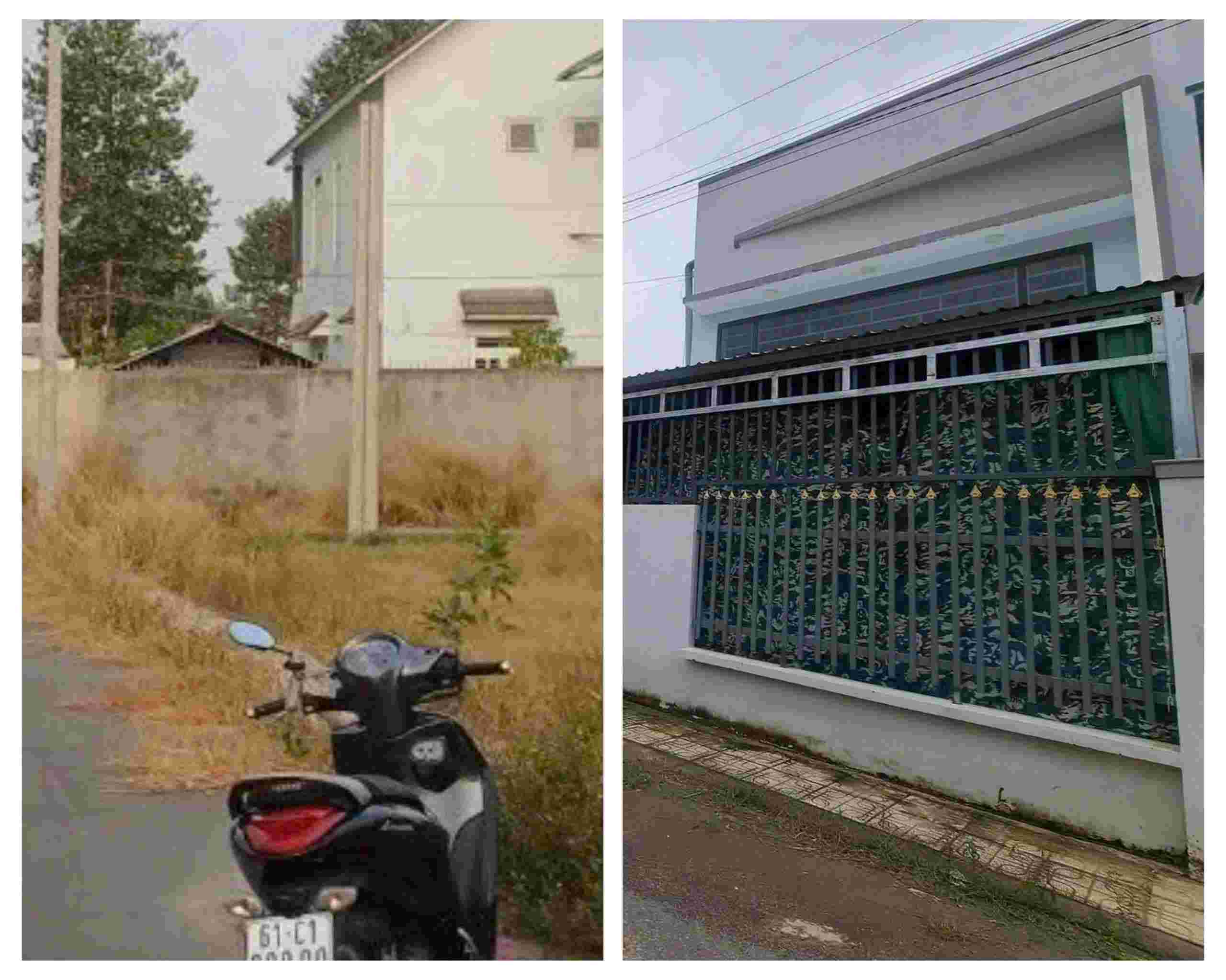 Thua dat chi Thao mua nam 2024 con trong, nay hang xom da cay dung hoan thien can nha. Anh: Ban doc cung cap