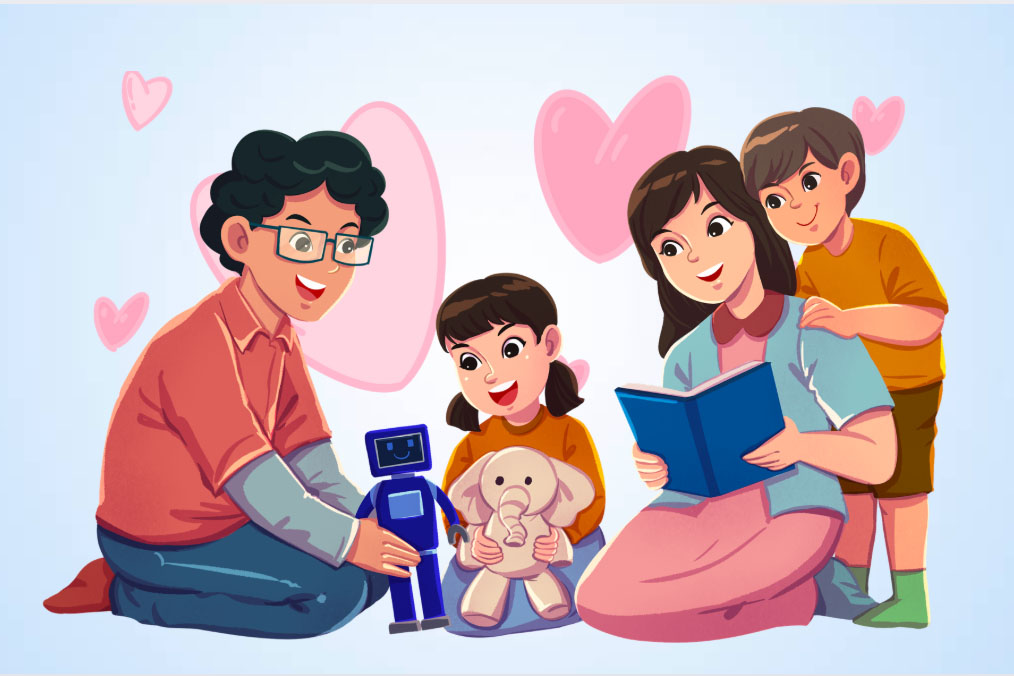 子供とのプライベートな時間の重要性。イラスト:ティエン・ニャン