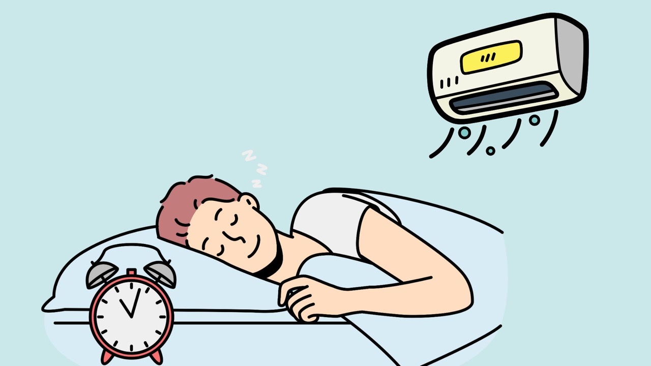 Refrigerating your room can help you sleep better. Graphic photo: Huong Son