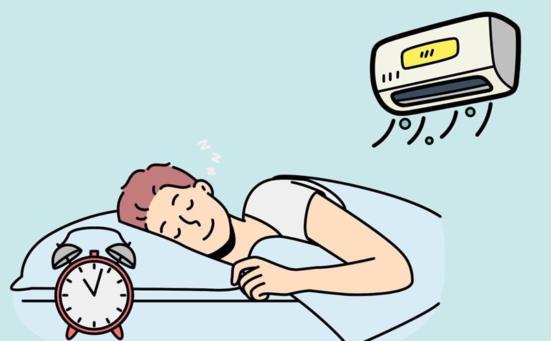 Refrigerating your room can help you sleep better. Graphic photo: Huong Son