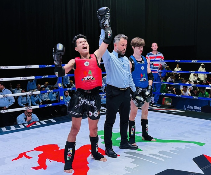 2025년 세계 청소년 선수권 대회에서 높은 성적을 거둔 베트남 무에타이 선수들. 사진: 레 나