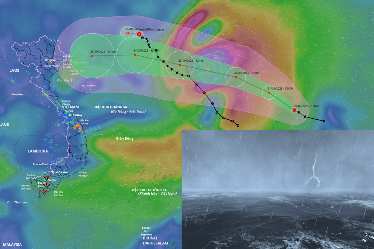 Storm Ragasa rapidly intensifies, forecast time of entering the East Sea