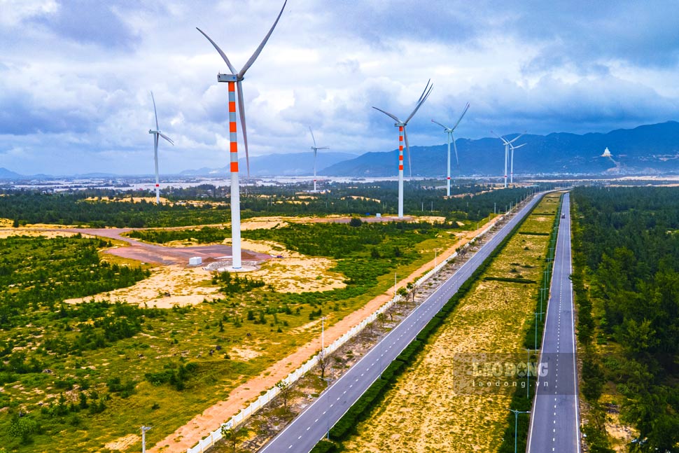Gia Lai省の風力発電プロジェクト。写真:Dung Nhan