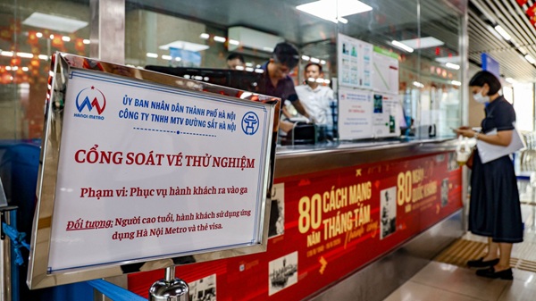 Tu ngay 20.9 den 30.9.2025, tuyen Metro Cat Linh - Ha Dong thu nghiem cong nghe dinh danh, xac thuc dien tu va nhan dien sinh trac hoc. Anh: Trung Nguyen