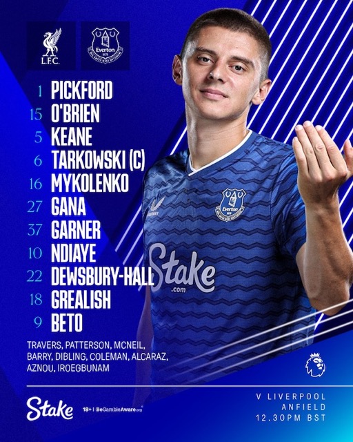 Doi hinh xuat phat cua Everton