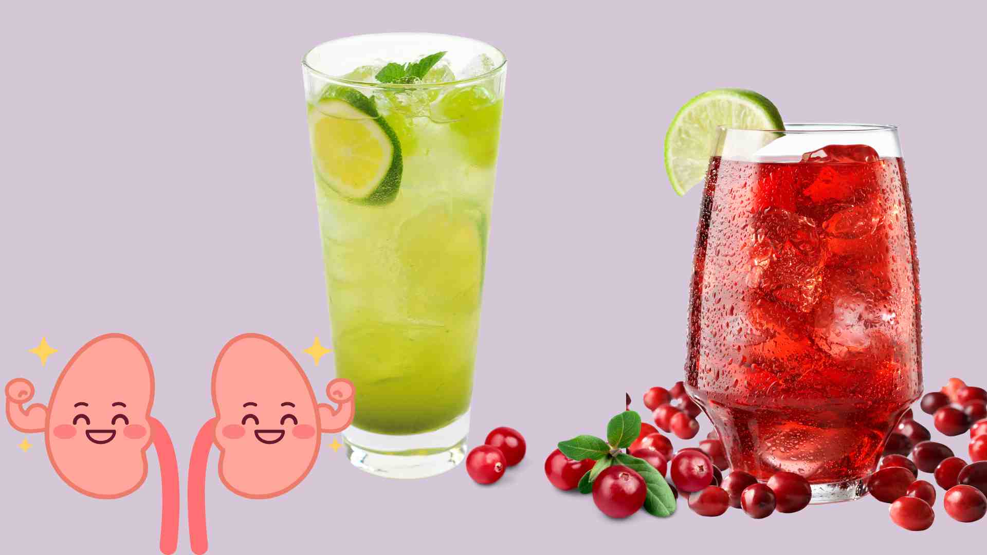 Some types of juices are good for the kidneys. Graphics: Ha May