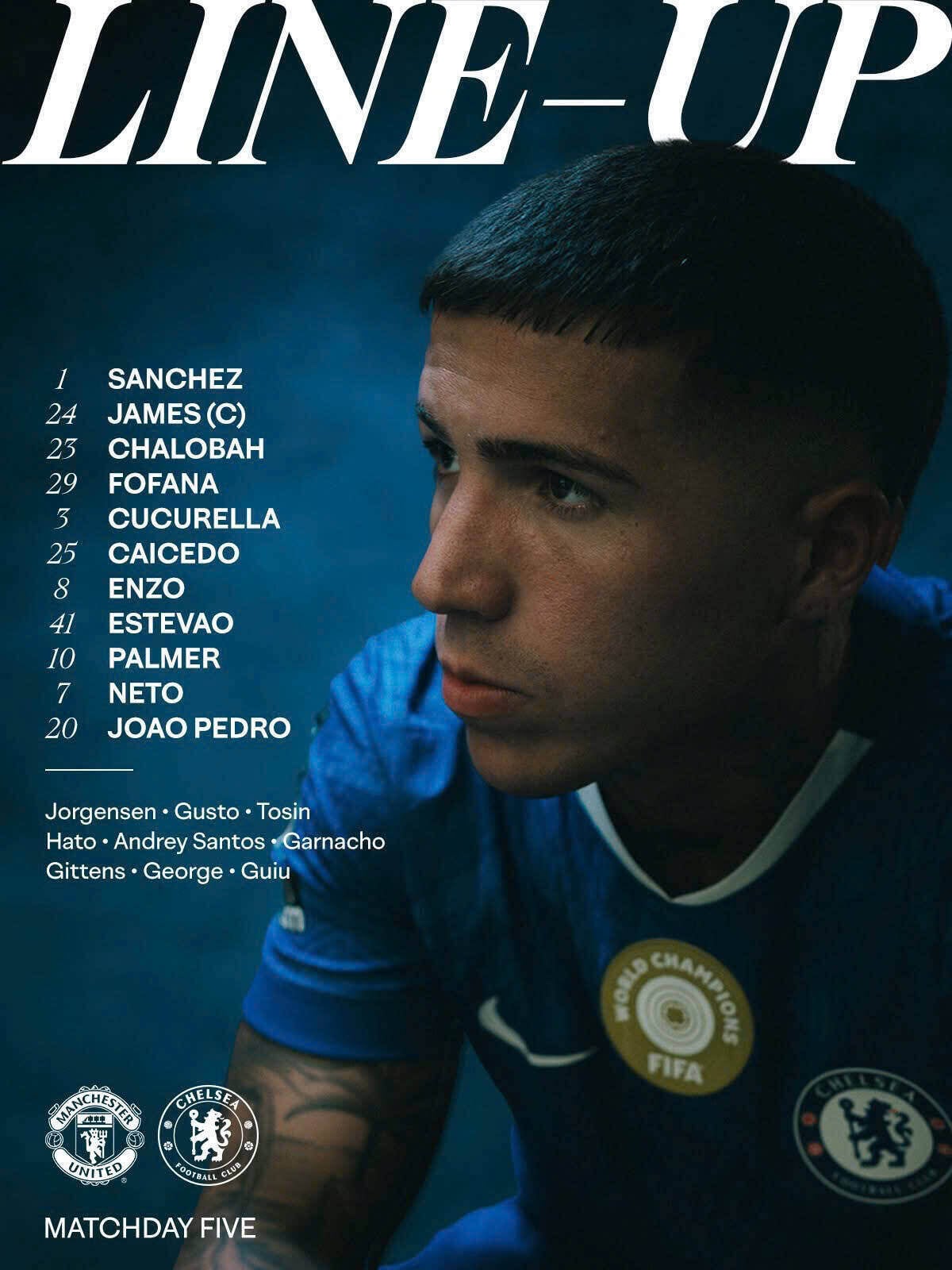 Doi hinh xuat phat cua Chelsea. Anh: CFC