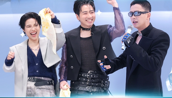 VU Cat Tuong, Karik et Ngo Kien Huy. Photo: NSX fourni