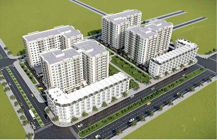 Phối cảnh dự án NOXH Tùng Bách (Bắc Ninh). Ảnh: Cổng TTĐT Bắc Ninh