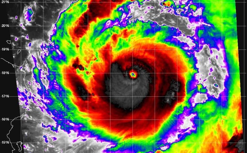 Typhoon Ragasa - the predecessor of Typhoon No. 9 in the East Sea - strengthened into a super typhoon on September 21, 2025. Photo: Philippine Weather System/Pacific Storm Update