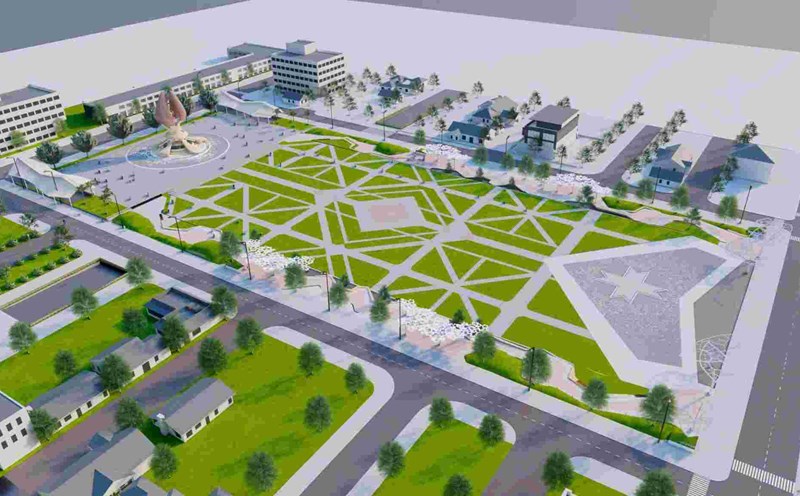 Simulation of the new 10/3 Square project. Photo: Taken as a project simulation design