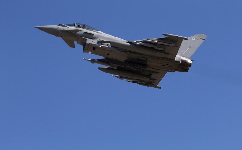 Typhoon fighter jet of the Royal Air Force. Photo: AFP