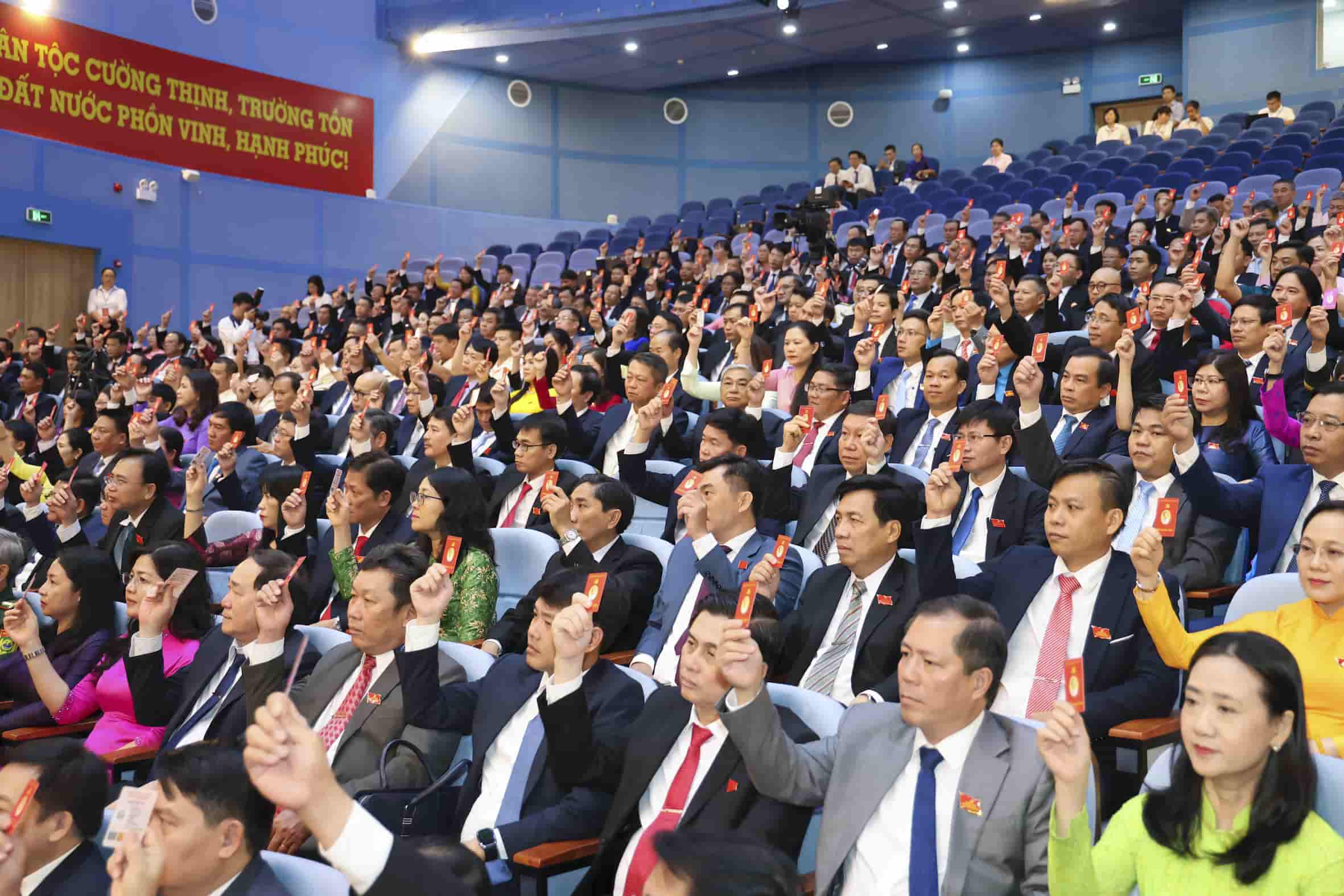 Cac dai bieu tham du Dai hoi. Anh: Huu Long