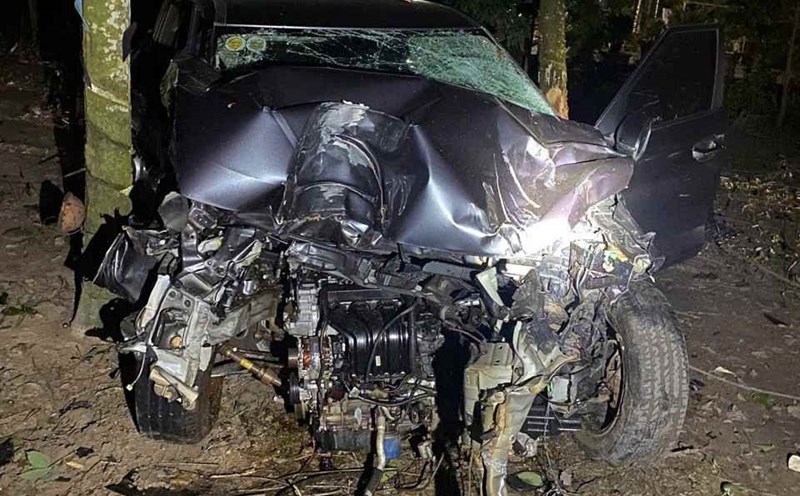 The scene of the accident that killed a mother and three children in Phuoc Thanh commune, Ho Chi Minh City. Photo: Provided by readers