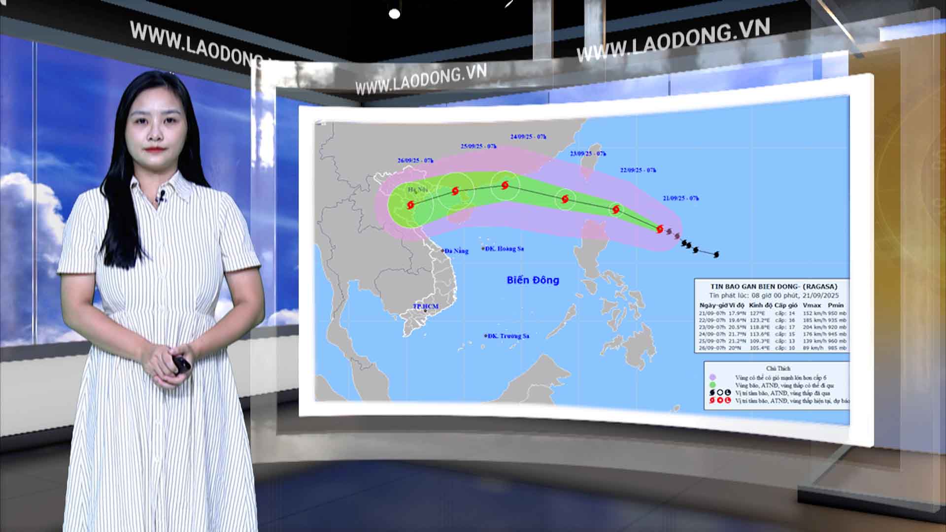 Weather forecast for tonight and tomorrow, September 22