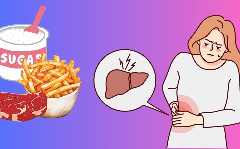 8 foods to avoid if you have fatty liver disease. Graphics: My Linh