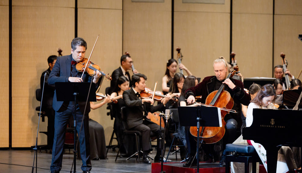 Dem hoa nhac Vivaldi & Beethoven co su phoi hop thuc hien cua ROX Group va Ngan hang TMCP Hang Hai Viet Nam (MSB). Anh: Nhan vat cung cap