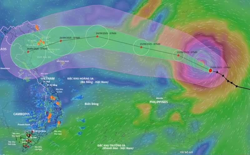 Siêu bão số 9 Ragasa thuộc loại siêu bão mạnh nhất xuất hiện trên Biển Đông