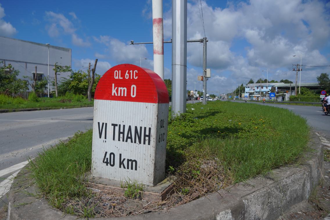 Km0 cua Quoc lo 61C. Anh: Ta Quang