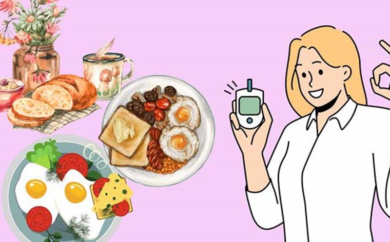 Healthy menu helps control blood sugar for people with diabetes. Graphics: Ha May