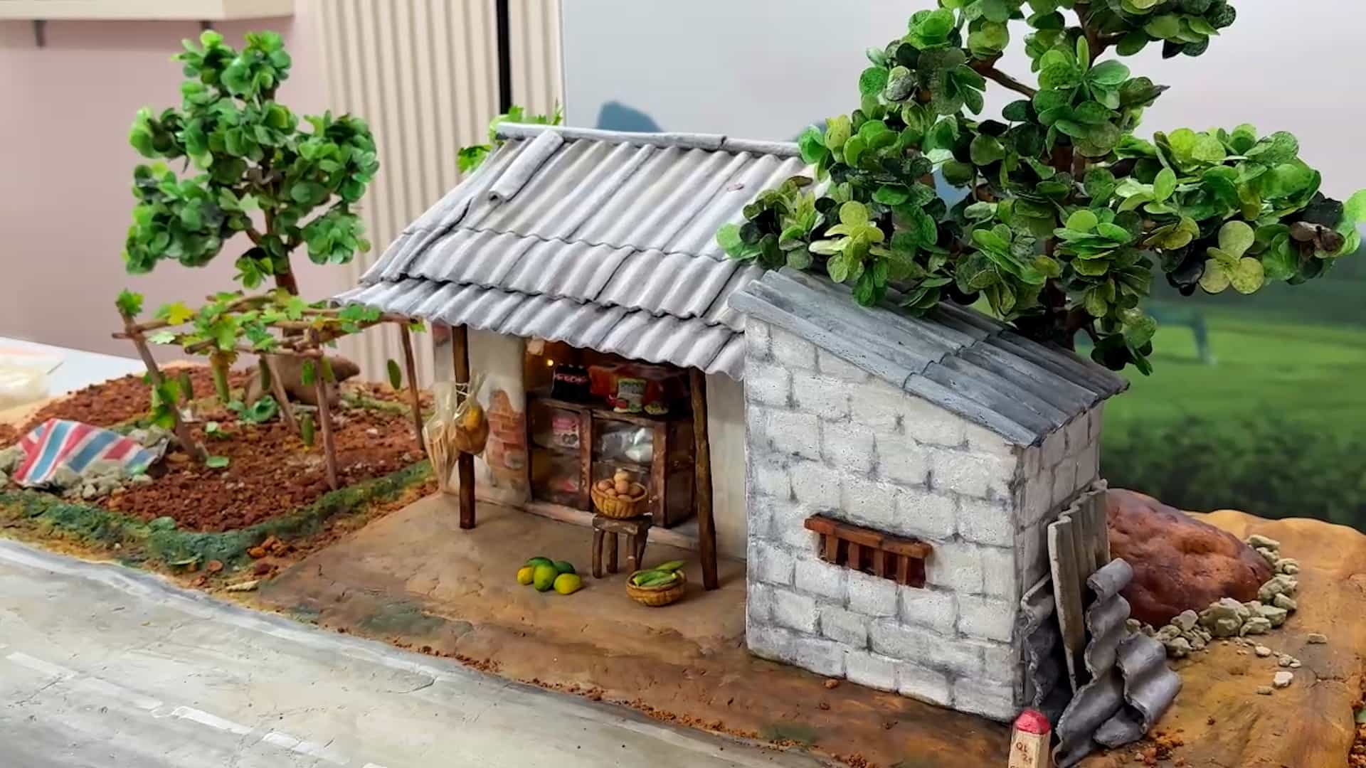 Childhood memories wrapped in a month-end grocery store model