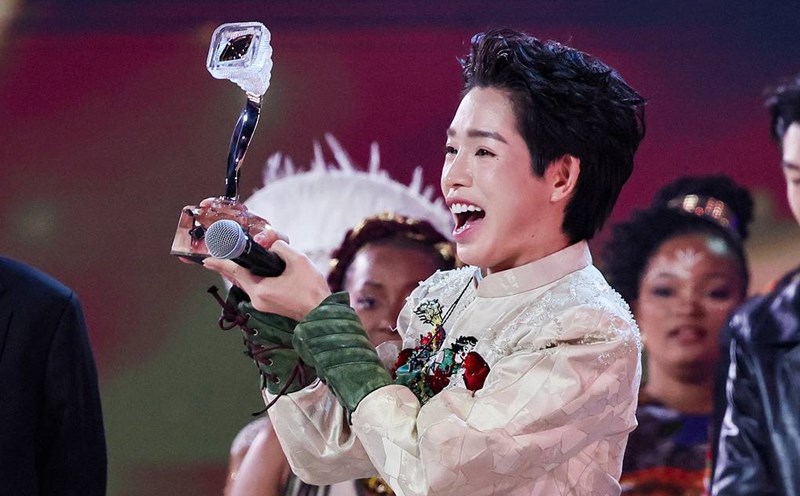 Duc Phuc won first prize in the Intervision 2025 competition in Russia. Photo: TASS