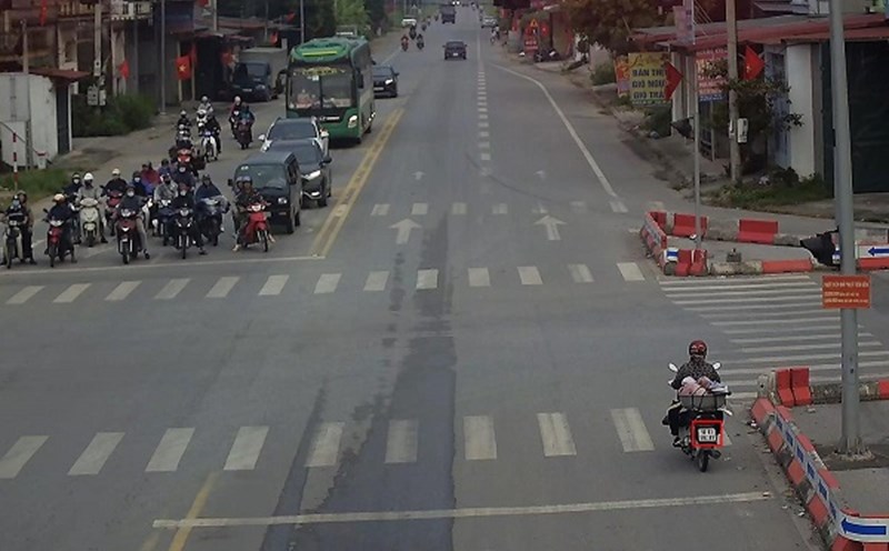 The motorbike owner was fined. Photo: Bac Ninh Police
