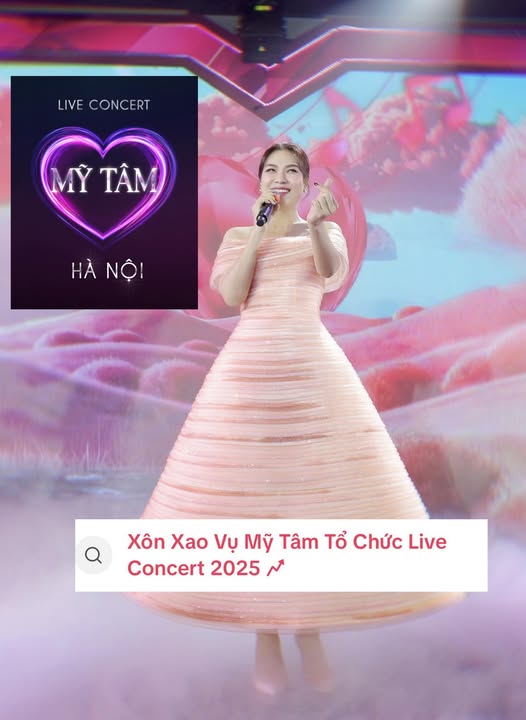 Tu khoa ve concert cua My Tam tai Ha Noi nhanh chong leo leo top tim kiem. Anh: MT Entertainment 