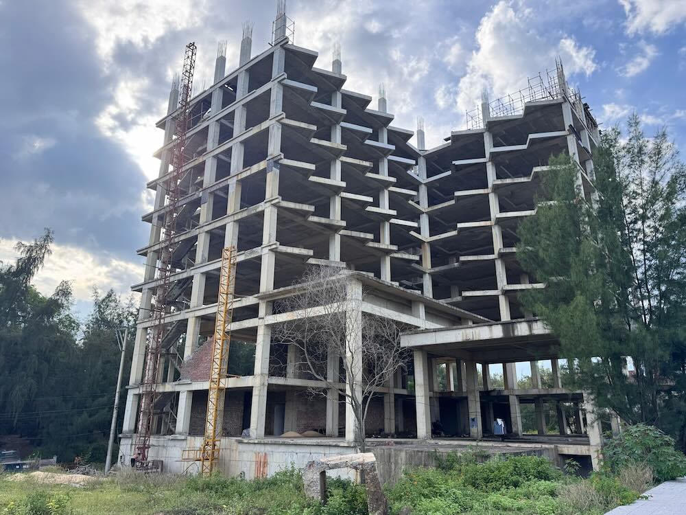 Gros plan sur le projet de zone touristique et de villegiature de Thanh An qui vient d'etre recupere. Photo : Cong Sang