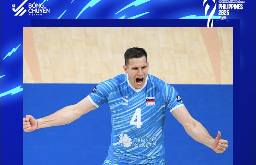 Slovenia meets the US at the 2025 World Volleyball Championship. Photo: Vietnam Volleyball