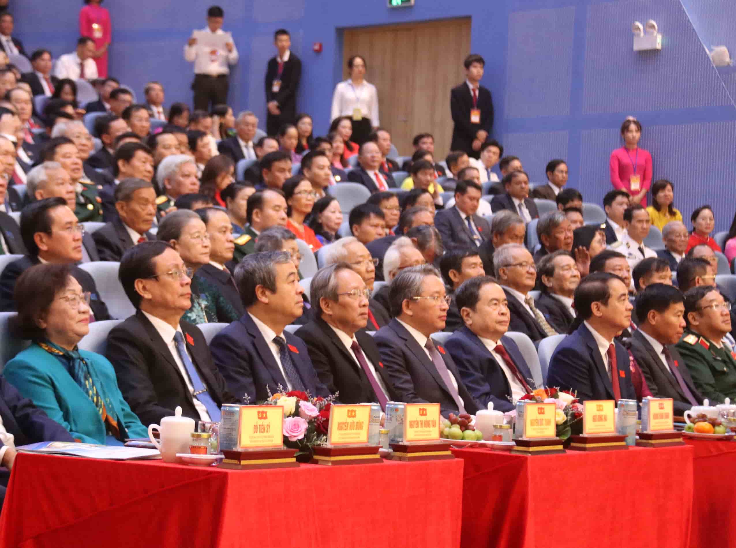 National Assembly Chairman Tran Thanh Man attended and directed the opening ceremony of the Khanh Hoa Provincial Party Congress. Photo: Thanh Thuy