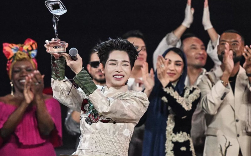 Duc Phuc won first prize in the Intervision 2025 competition in Moscow, Russia, on September 21, 2025. Photo: Sputnik