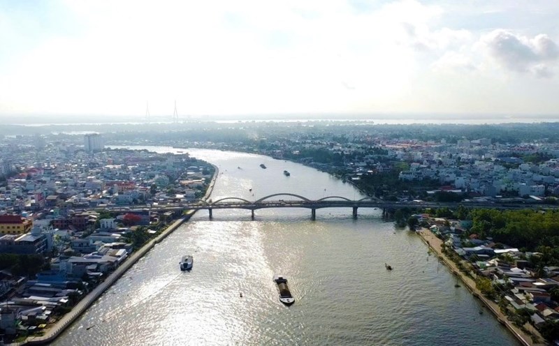 Can Tho City seen from above. Photo: Phong Linh.