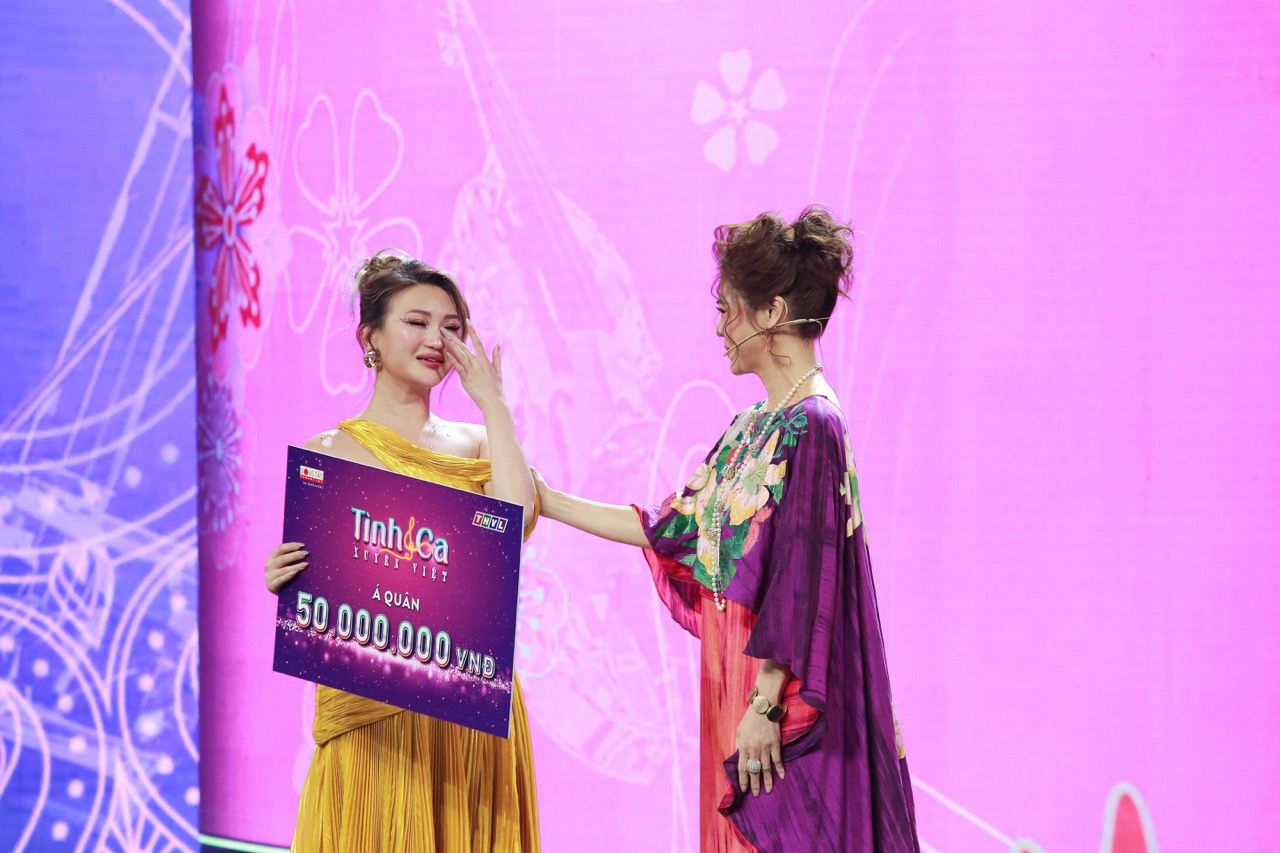 Nicole Nguyen won the runner-up prize in the Vietnamese Love Song. Photo: Producer.