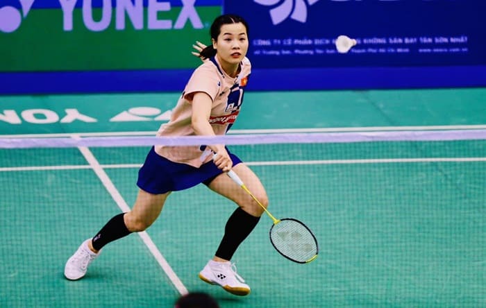 Nguyen Thuy Linhは、2025年全国女子テニス選手権に出場できません。写真:Thanh Vu