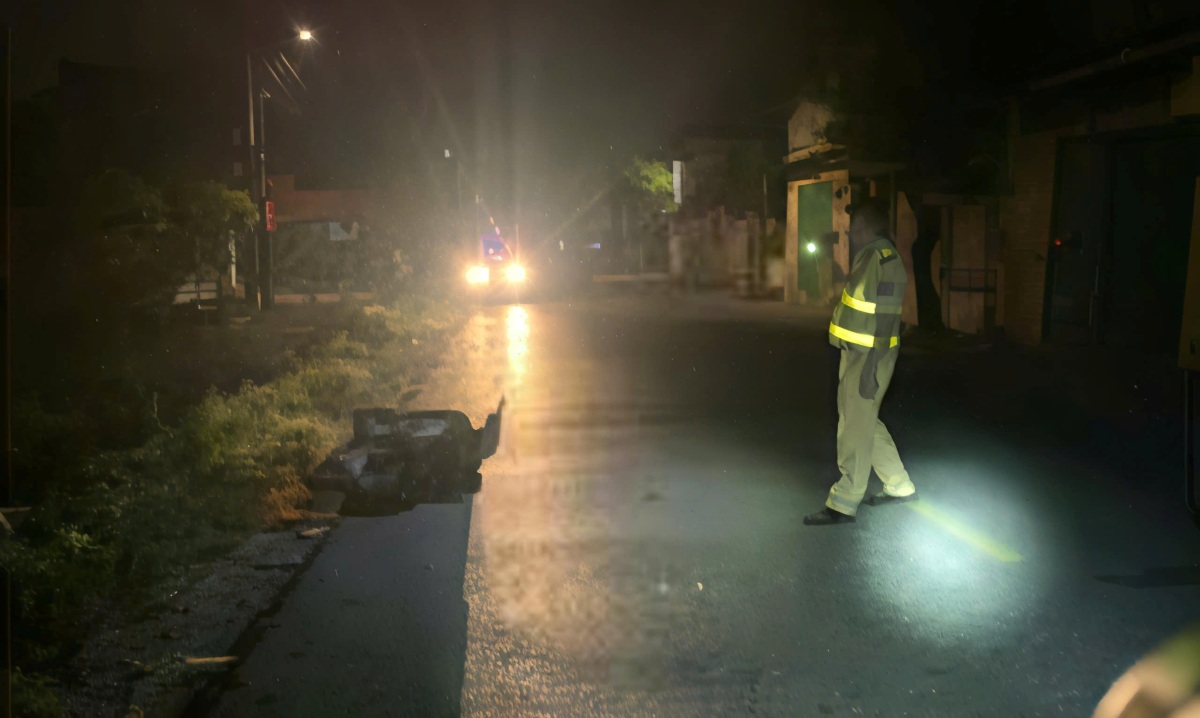 Scene de l'accident. Photo : Comite de la securite routiere de Hai Phong
