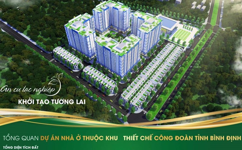 Perspective of the Housing project under the planning of the Binh Dinh Provincial Trade Union Institution Area built in Gia Lai province. Photo: IEC