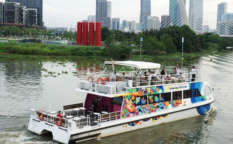 Ho Chi Minh City promotes the development of waterway tourism. Photo: Thanh Chan